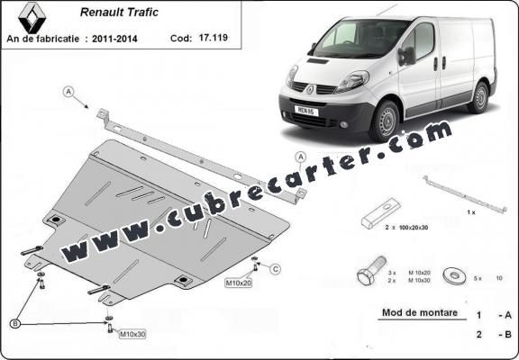 Cubre carter metalico Renault Trafic (2011-2014)