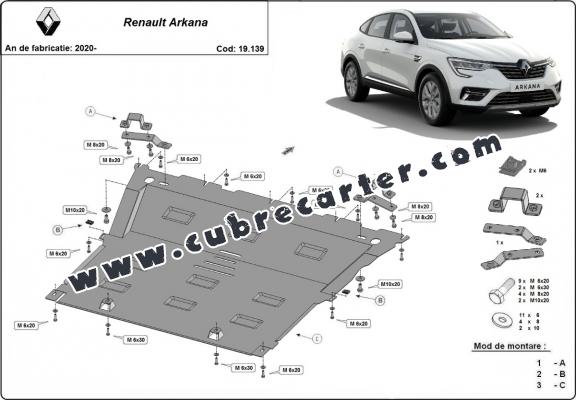 Cubre carter metalico Renault Arkana