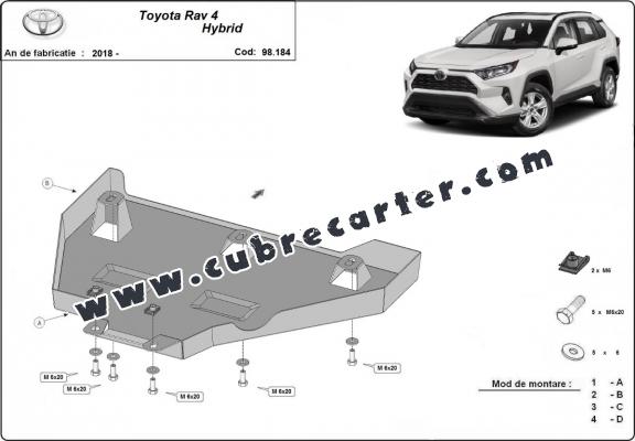 Protección del diferencial Toyota RAV 4 Hybrid