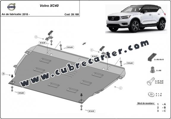 Cubre carter metalico Volvo XC40