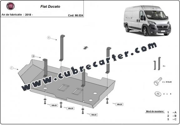 Protección del depósito de AdBlue Fiat Ducato