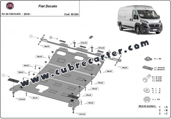 Cubre carter metalico Fiat Ducato