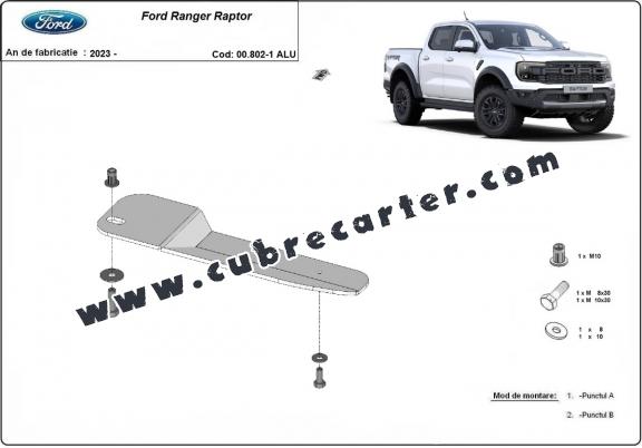 Protección del filtro de combustible Ford Ranger Raptor - Aluminio