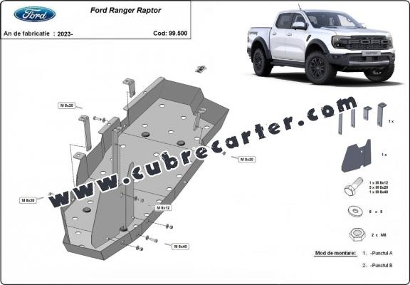 Protección del depósito de combustible Ford Ranger Raptor