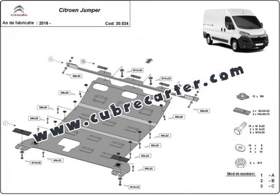 Cubre carter metalico Citroen Jumper