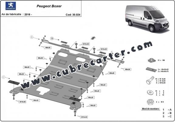 Cubre carter metalico Peugeot Boxer