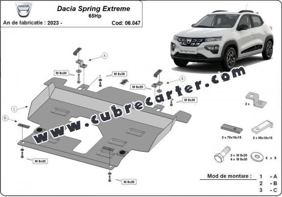 Cubre carter metalico Dacia Spring Extreme