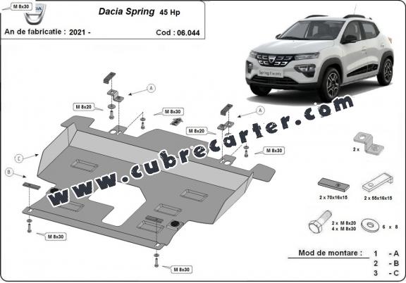 Cubre carter metalico Dacia Spring
