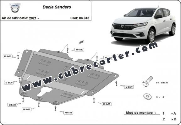 Cubre carter metalico Dacia Sandero 3