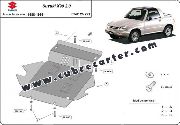 Cubre carter metalico Suzuki X90 2.0