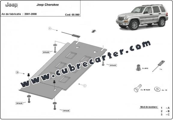 Protección del caja de cambios Jeep Cherokee - KJ