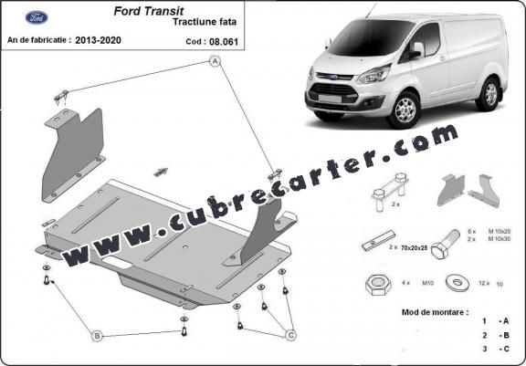 Cubre carter metalico Ford Transit