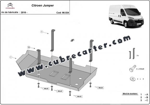 Protección del depósito de AdBlue Citroen Jumper