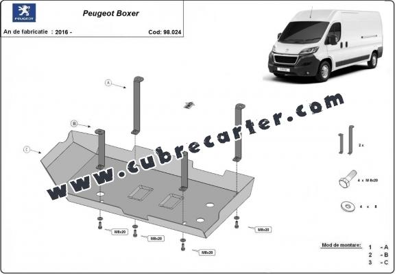 Protección del depósito de AdBlue Peugeot Boxer