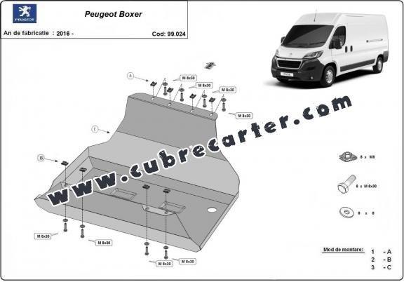 Protección del depósito de combustible Peugeot Boxer