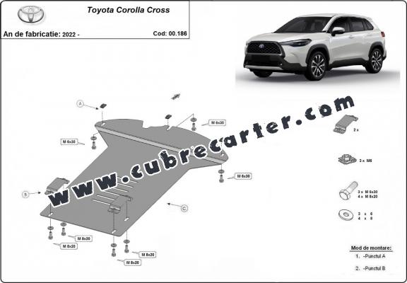 Protector de catalizador/cat lock metalico Toyota Corolla Cross