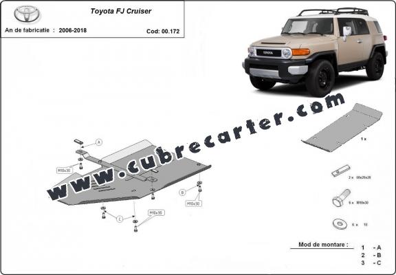 Protección aluminio del caja de cambios Toyota FJ Cruiser