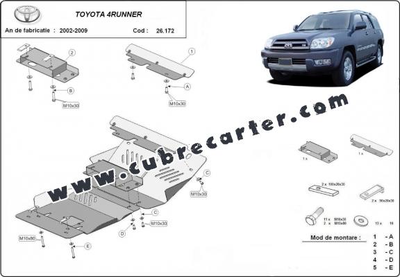 Cubre carter aluminio Toyota 4Runner