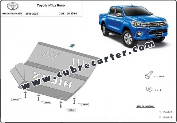 Protección aluminio del radiador Toyota Hilux Revo