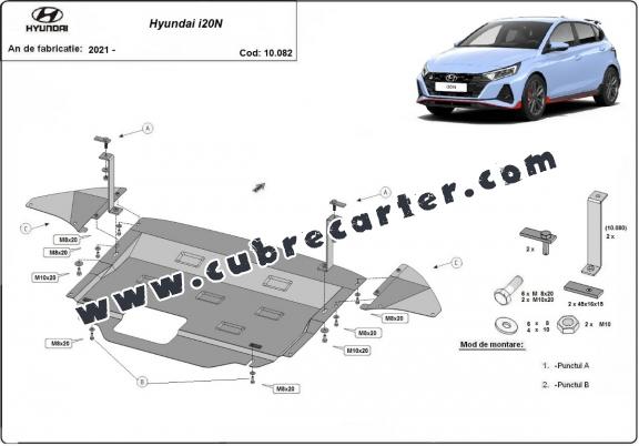 Cubre carter metalico Hyundai i20