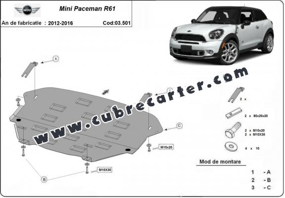 Cubre carter metalico Mini Paceman R61