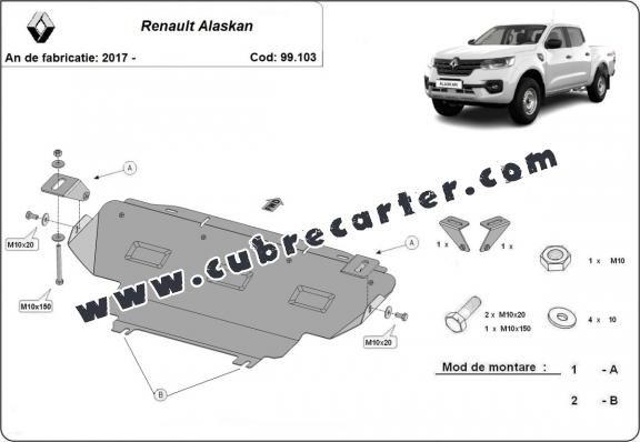 Protección del radiador Renault Alaskan