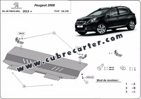 Cubre carter metalico Peugeot 2008