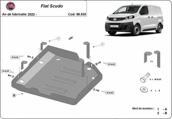 Protector del deposito AdBlue Fiat Scudo