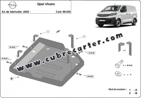 Protección del depósito de AdBlue Opel Vivaro