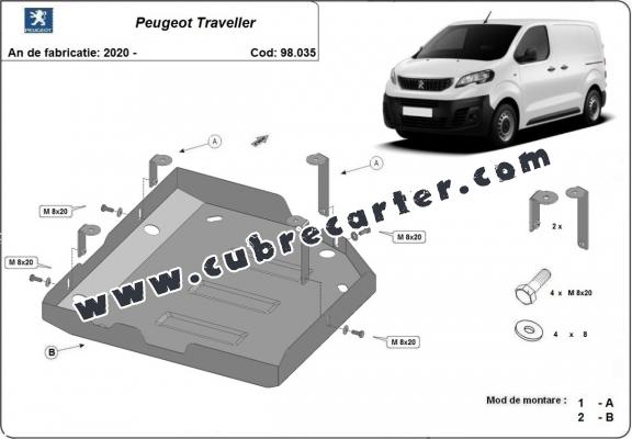 Protección del depósito de AdBlue Peugeot Traveller