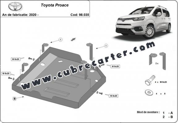 Protección del depósito de AdBlue Toyota Proace