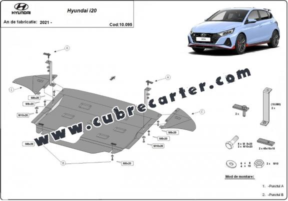 Cubre carter metalico Hyundai i20