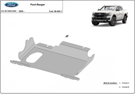 Cubre carter metalico Ford Ranger