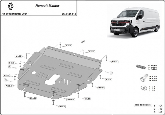 Cubre carter metalico Renault Master