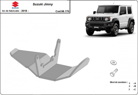 Protector del diferencial Suzuki Jimny