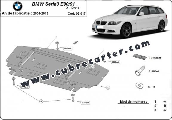 Protección del radiador BMW seria 3 - E90