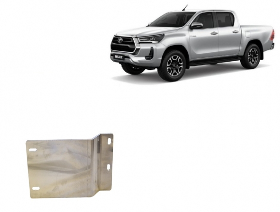 Protector de aluminio de los sensores del filtro de particulas Toyota Hilux