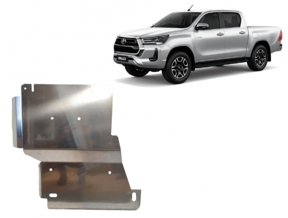 Protector de aluminio del diferencial Toyota Hilux Invincible