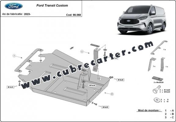 Protección del depósito de AdBlue Ford Transit Custom