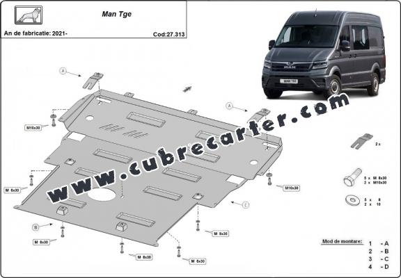 Cubre carter metalico Man TGE