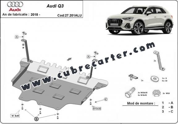 Cubre carter aluminio Audi Q3