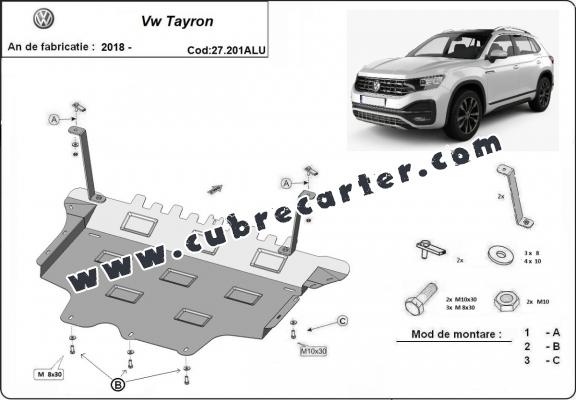 Cubre carter aluminio VW Tayron