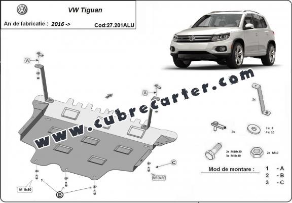 Cubre carter aluminio VW Tiguan