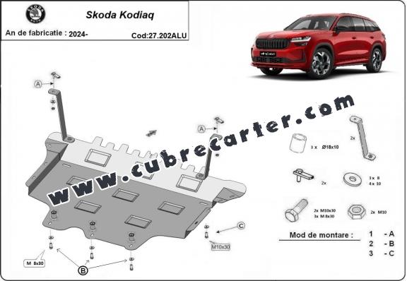 Cubre carter aluminio Skoda Kodiaq