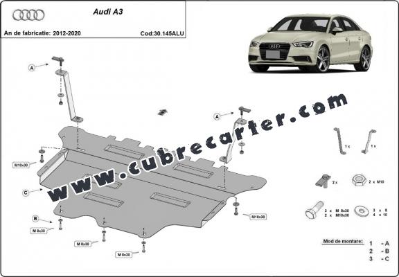 Cubre carter aluminio Audi A3