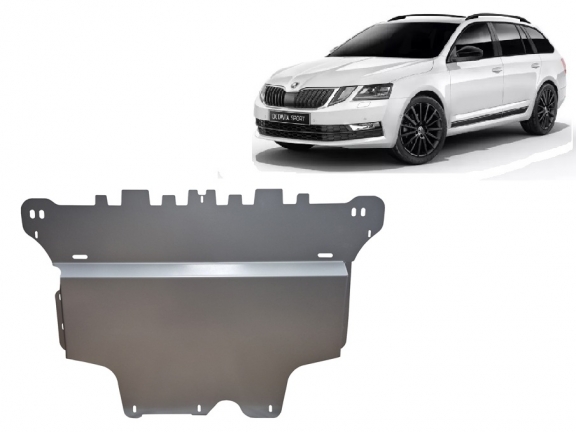 Cubre carter de aluminio Skoda Octavia 3
