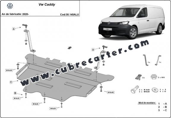 Cubre carter aluminio VW Caddy