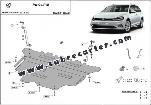Cubre carter aluminio VW Golf 7