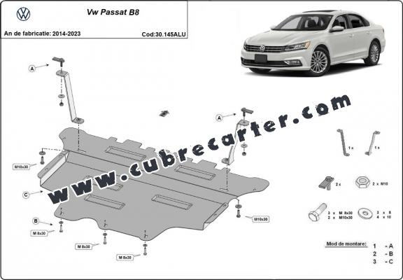 Cubre carter aluminio VW Passat B8
