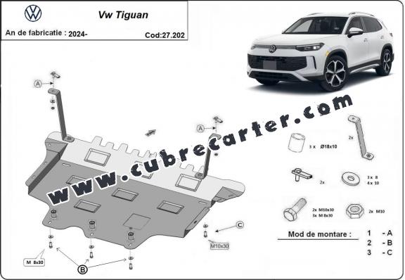 Cubre carter metalico Volkswagen Tiguan